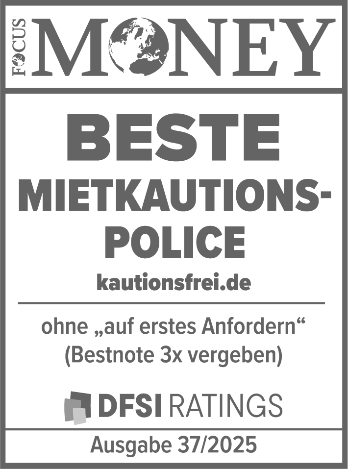 Focus Money Auszeichnung – Beste Mietkautionspolice