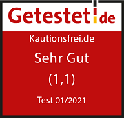 Getestet.de Testsieger-Siegel – kautionsfrei.de
